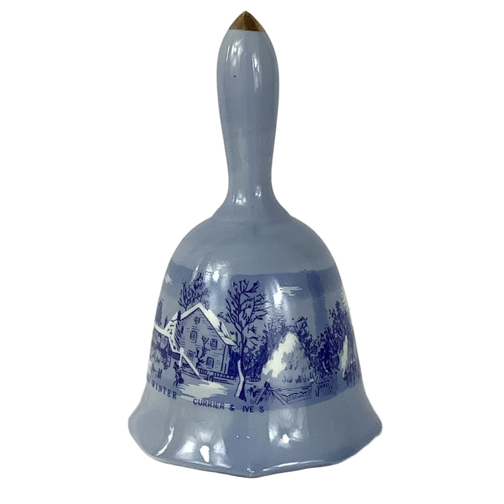 Currier & Ives Porcelain Bell - Picture 5 of 5